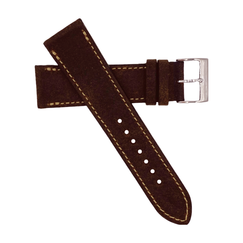 Correa reloj deportiva color marron oscuro - brown dark sport watchstraps